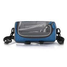 (light blue) Bicycle Convenience Bag New Single Shoulder Messenger Bag Outdoor Cycling Multifunctional Touch Screen Bag Front Storage Bag