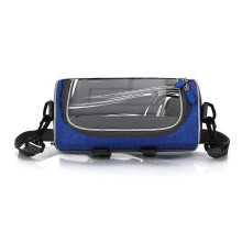 (blue) Bicycle Convenience Bag New Single Shoulder Messenger Bag Outdoor Cycling Multifunctional Touch Screen Bag Front Storage Bag