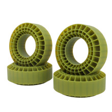 4pcs Silicone Wheel Inserts for 1/10 Crawler 108x42mm Green