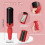 (red) Pet Cat Hair Removal Roller Double-sided Hair Brush Roller Scraper Multi-function Lint Remover 5