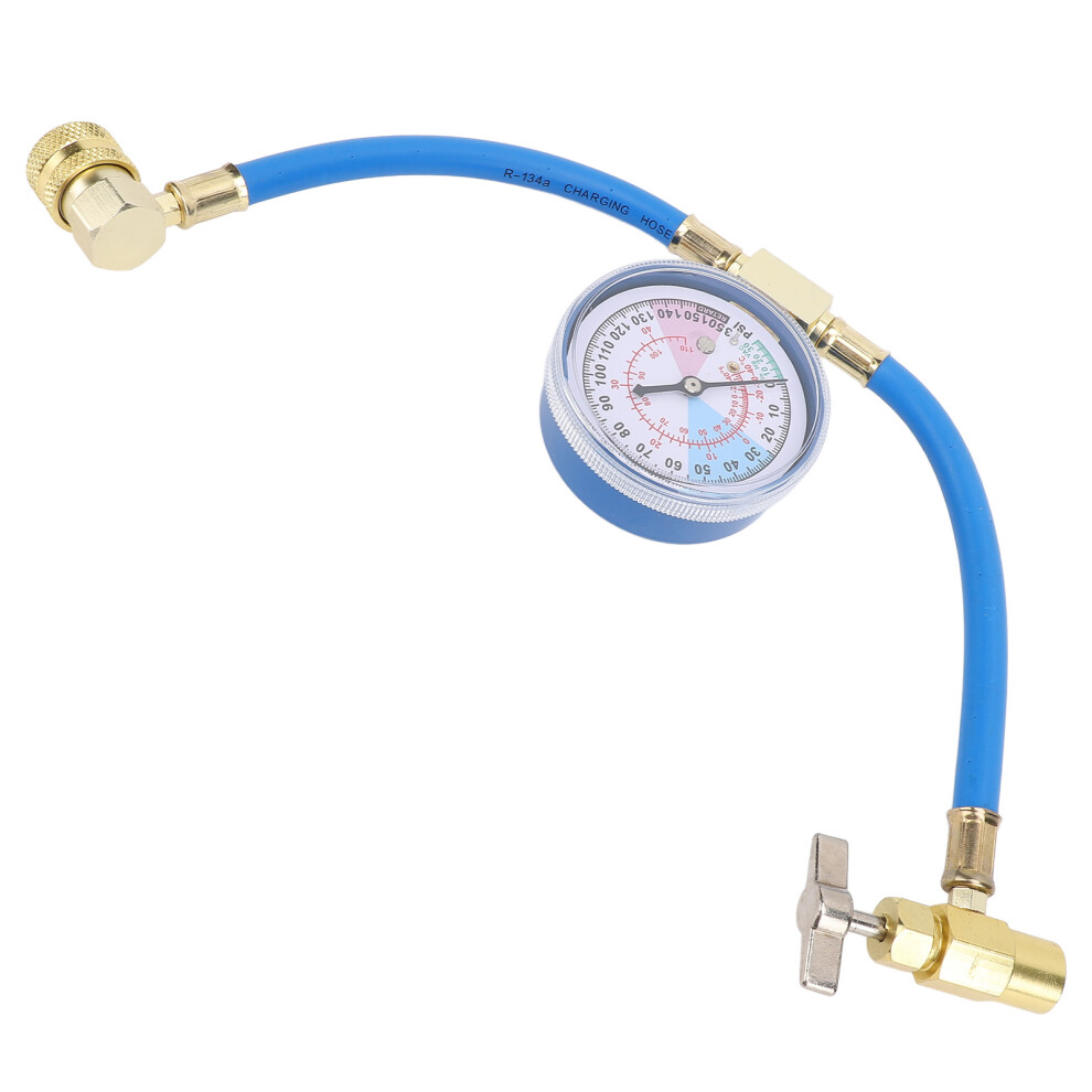 Ac Refrigerant Recharge Hose Kit With Gauge, 1/2In Brass Can Tap 4991337302997