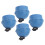 4pcs Cue Chalk Holder Pocket Rubber Billiard Pool 8