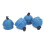 4pcs Cue Chalk Holder Pocket Rubber Billiard Pool 2