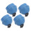 4pcs Cue Chalk Holder Pocket Rubber Billiard Pool 4