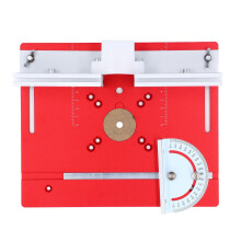 Aluminum Alloy Router Table Insert Plate for Woodworking, Red
