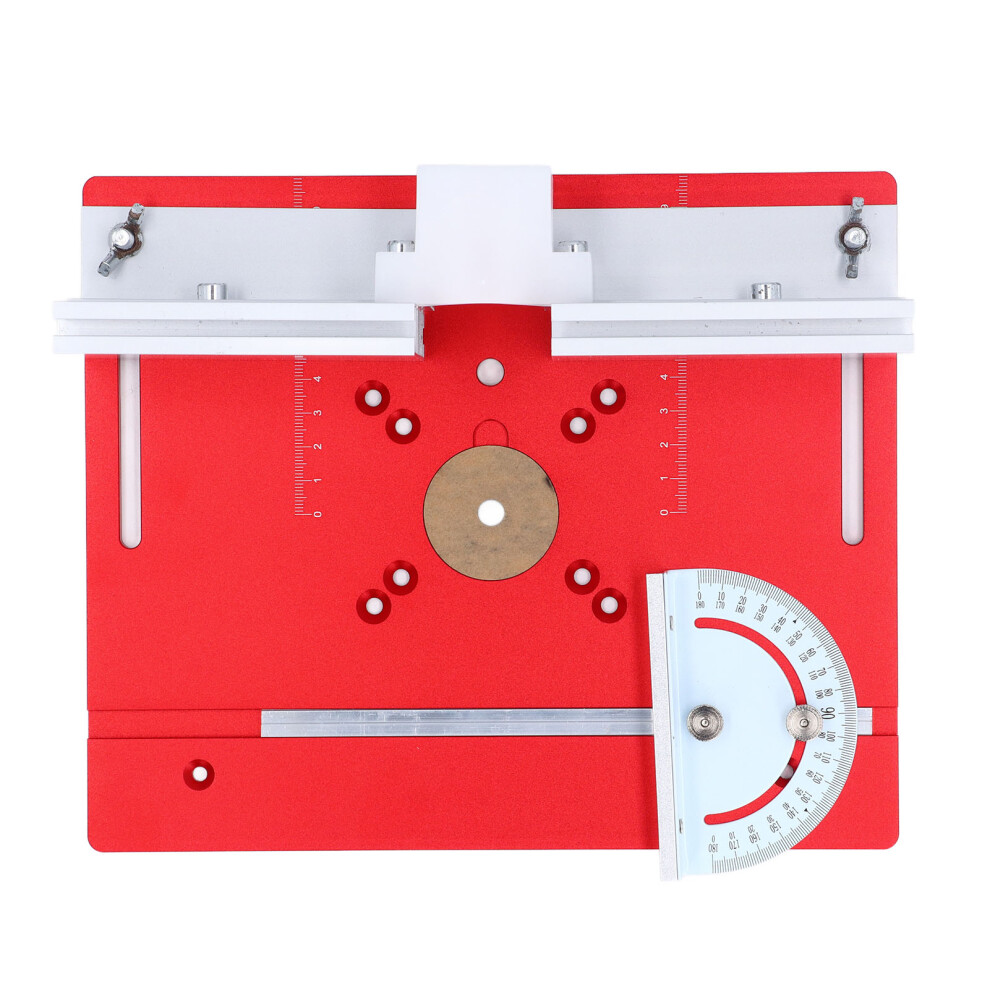Aluminum Alloy Router Table Insert Plate For Woodworking, Red 9411337308331