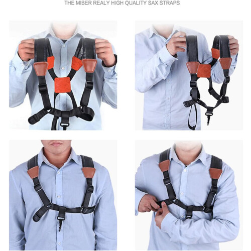 Adjustable Saxophone Neck Strap For Beginners Comfortable Shoulder Strap Dual Shoulder Straps 2