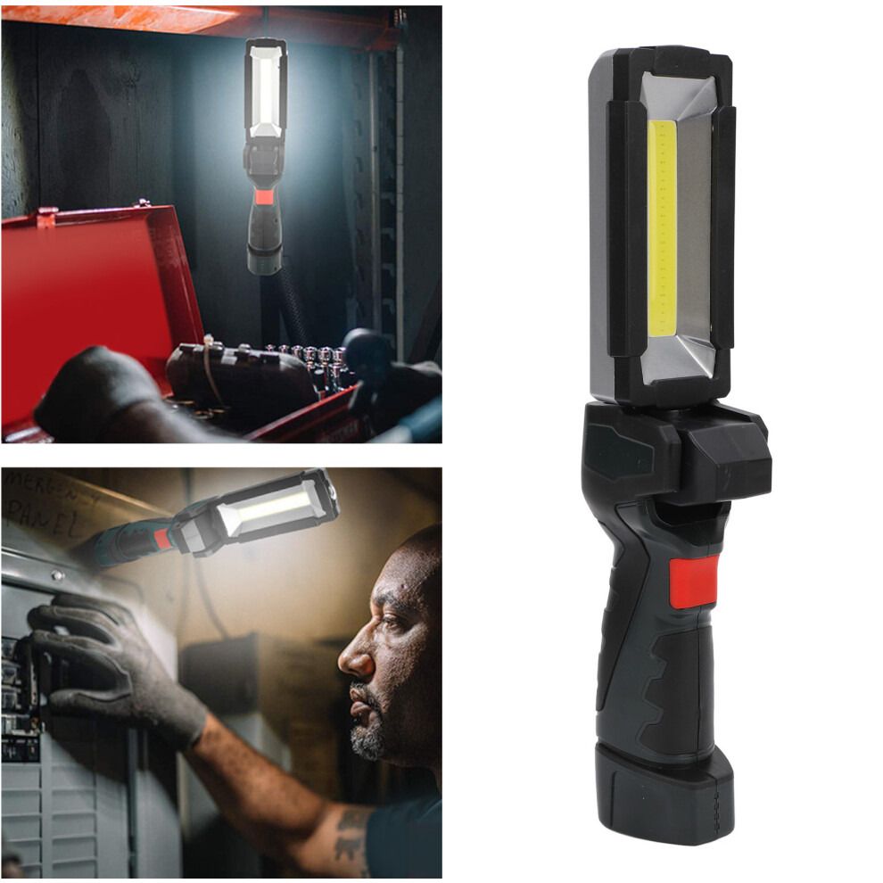 USB Rechargeable 360 Rotating COB Work Light 1500mAh 5 Modes-image-OPC-PJFZZ9P-NEW