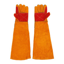Pet Handling Gloves - Bite-Resistant Dog Training Gloves, 23.62-Inch Double Leather Padding, Cat and Dog Gloves