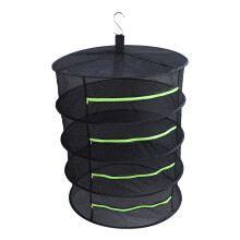 Multi-Layer Herb Drying Rack with Zipper, Mesh & Oxford Fabric