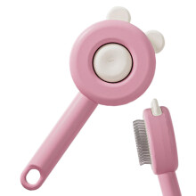 Slicker Brush for Cats - Pet Slicker Relaxation Comb, Dandruff Relief Cat Brush, Short And Long Haired Cats, Pink