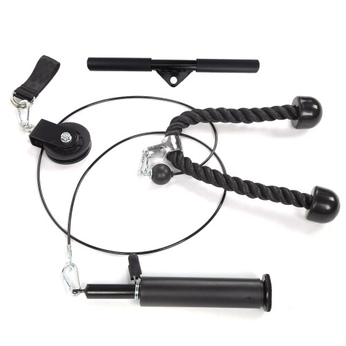 DIY Fitness Equipment Set Pulley Bar Pull Strap 1