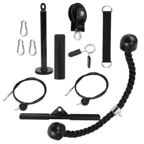DIY Fitness Equipment Set Pulley Bar Pull Strap 2