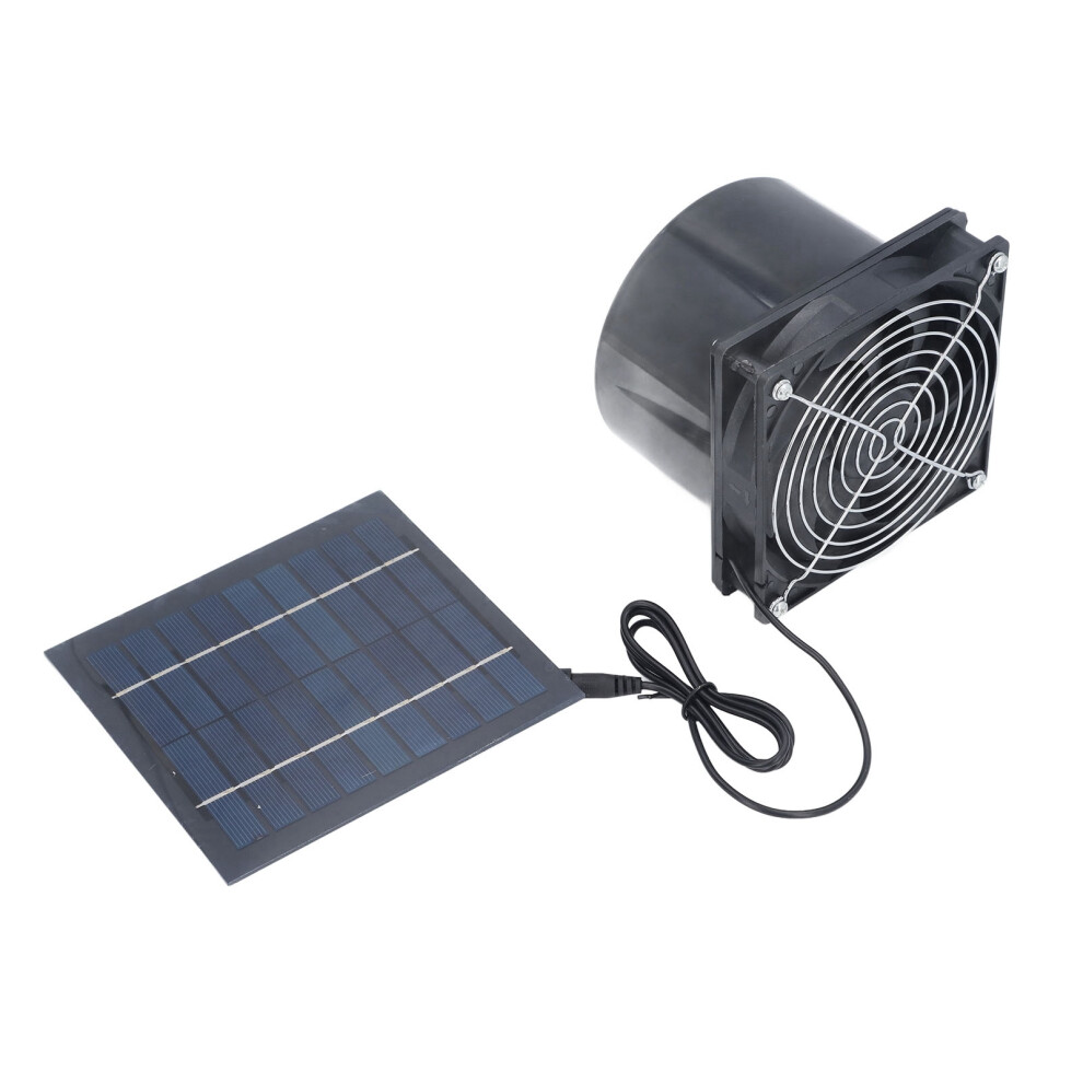 Efficient Solar Duct Fan 5W For Attic Dog House Shed Chicken Coop Outdoor 3691337325927