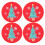 4Pcs 75mm Hockey Replacement Pucks Accessory for 1