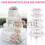 For 40 Pieces Plastic Cake Dowel Rods Set 4