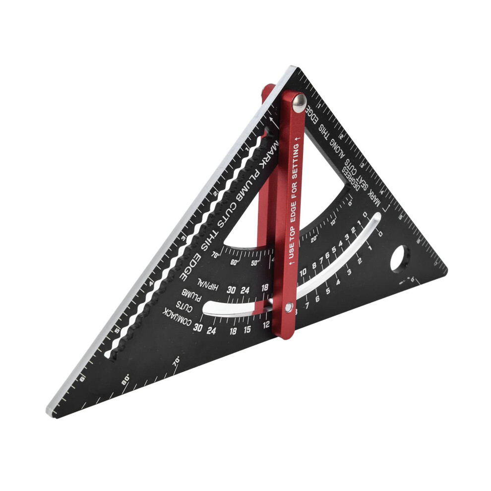 Woodworking Adjustable Triangle Ruler Aluminum Alloy Layout Tool For Carpentry, Multifunctional 6482260438740