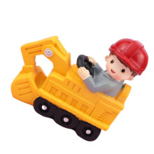 Digger Boy Toy Decorations For Racing Cars, Cake Decoration, Resin Yellow, 2.8x7.5x3.5 cm, Car And Truck Ornaments