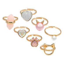 7-Piece Jewelry Set For Kids And Girls - Metal Jewelry, Dress-Up Accessories, Includes Necklace, Bracelet, Earrings