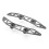 (Titanium)Motorcycle Accessories Windshield Windscreen Bracket Strip Trim Kit For Yamaha X-max300 X-max 1