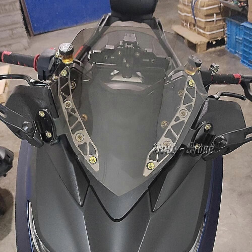 (Titanium)Motorcycle Accessories Windshield Windscreen Bracket Strip Trim Kit For Yamaha X-max300 X-max 1