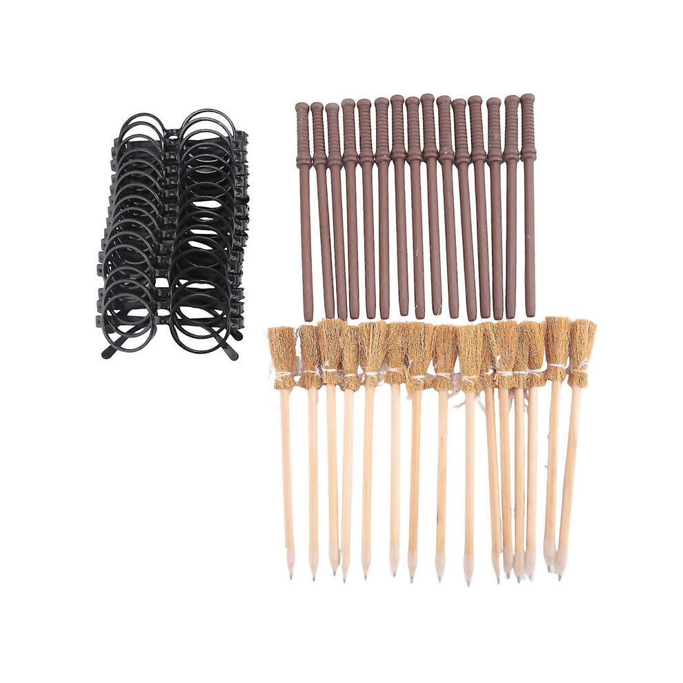 For 45 Pack Witch Broom Pencils And Round Frame Pencils And Glasses-image-OPC-PJG2M5B-NEW