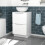 NES Home Nes Home White 500mm Freestanding Vanity Unit Round Ceramic Countertop Basin 1