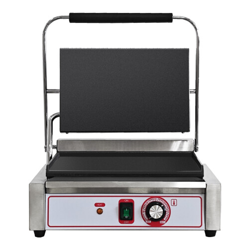 Single Flat Commercial Panini Sandwich Grill