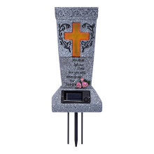 Cemetery Vases For Graves | Solar-Powered Grave Vases With Ground Stake For Cemetery And Grave Gardens