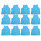 12pcs Kid Training Vest Breathable Mesh Team 3