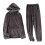 (M-brun) Herr Tjock Fleece Termisk Pyjamas Vinter Varmt Set 1