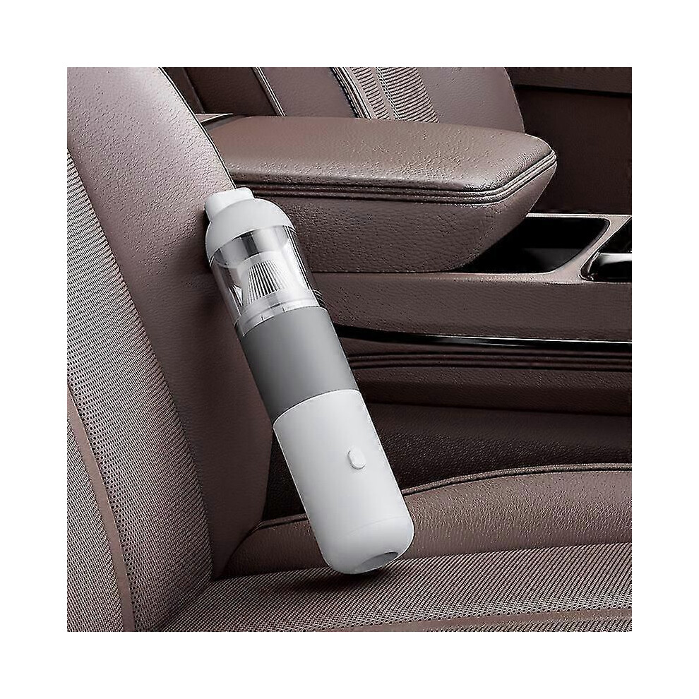 (White) Portable Car Vacuum Cleaner Handheld Vacuum Cleaner Car Home Dual-Purpose Wireless Dust Catcher 20000Pa White 9013291316713