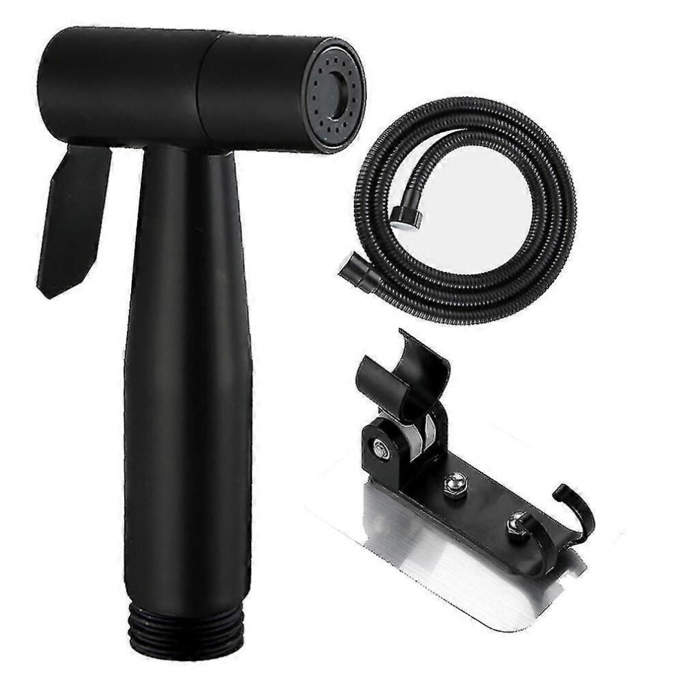(Black Toilet Spray Gun Wash) Hand-Held Bidet Sprayer, Adjustable Toilet Water Pressure, With Bidet Hose 9013291326415