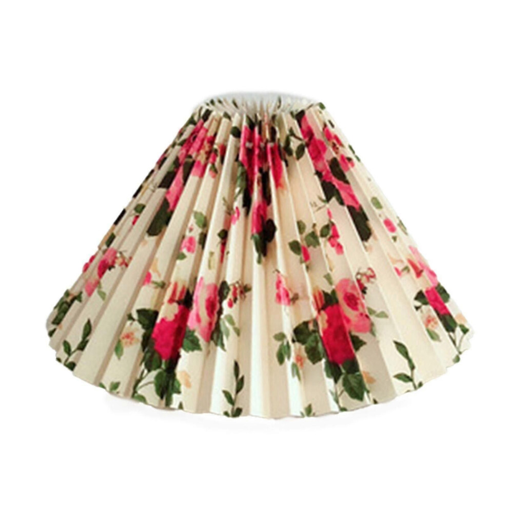 (Printing) Pleated Lampshade E27 Light Cover Japanese Style Fabric Table Lamp Ceiling Decor-image-OPC-PJG59PF-NEW