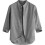 (L-grigio)Camicia a maniche lunghe a righe in lino da uomo 2