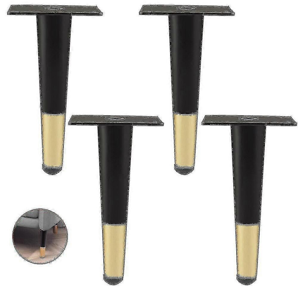 (20cm, Black gold) New 2023 Set Of 4 Furniture Legs,straight Sofa Leg, Table Leg Cabinet Legs Bedside Metal Legs Guangzhou-image-OPC-PJG5BMK-NEW