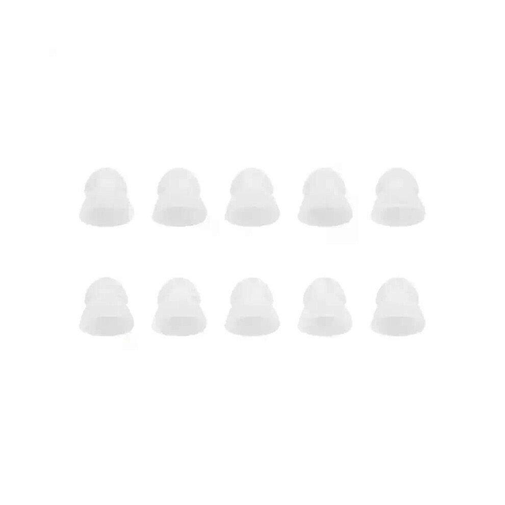 White (White) 10Pcs/Pack Hearing Aid Detachable Washable Design Anti Static Doublelayer Bass Domes For Replacement