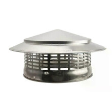 Tapa de chimenea de acero inoxidable de 75/200 mm (200 mm) para conductos de ventilación, chimeneas,