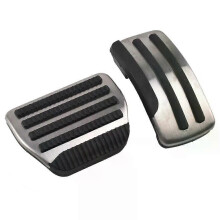 (AT) Stainless Steel Gas Fuel Brake Pedal Pads Cover for Nissan murano pathfinder patrol