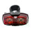 (Horizontal) 1pc Bicycle Rear Light AAA Batteries High Visibility Red Light Tail Light Horizontal Or Vertical MTB 1