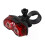 (Horizontal) 1pc Bicycle Rear Light AAA Batteries High Visibility Red Light Tail Light Horizontal Or Vertical MTB 4