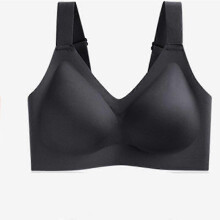 (3xl (95d-100d) - Svart) Dam Sport-BH T-lös storlek Sportlinne