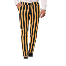 (3XL-Brun) Herrrandiga personliga byxor med fickor, knappar, kostymbyxor, leggings, vardagsbyxor