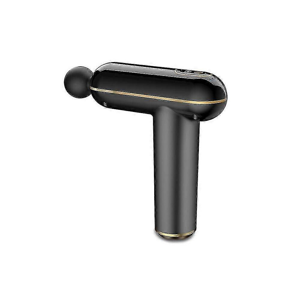 (black) Portable Fitness Equipment Fascia Gun Electric Massage Gun Muscle Relaxation Massager