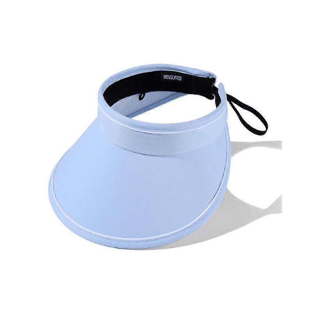 (blue) Womens Foldable Uv Protection Sun Visors Hats