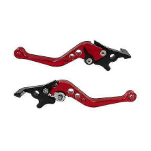 (Red) Pair Of Aluminum Universal Motorcycle Clutch Drum Brake Lever