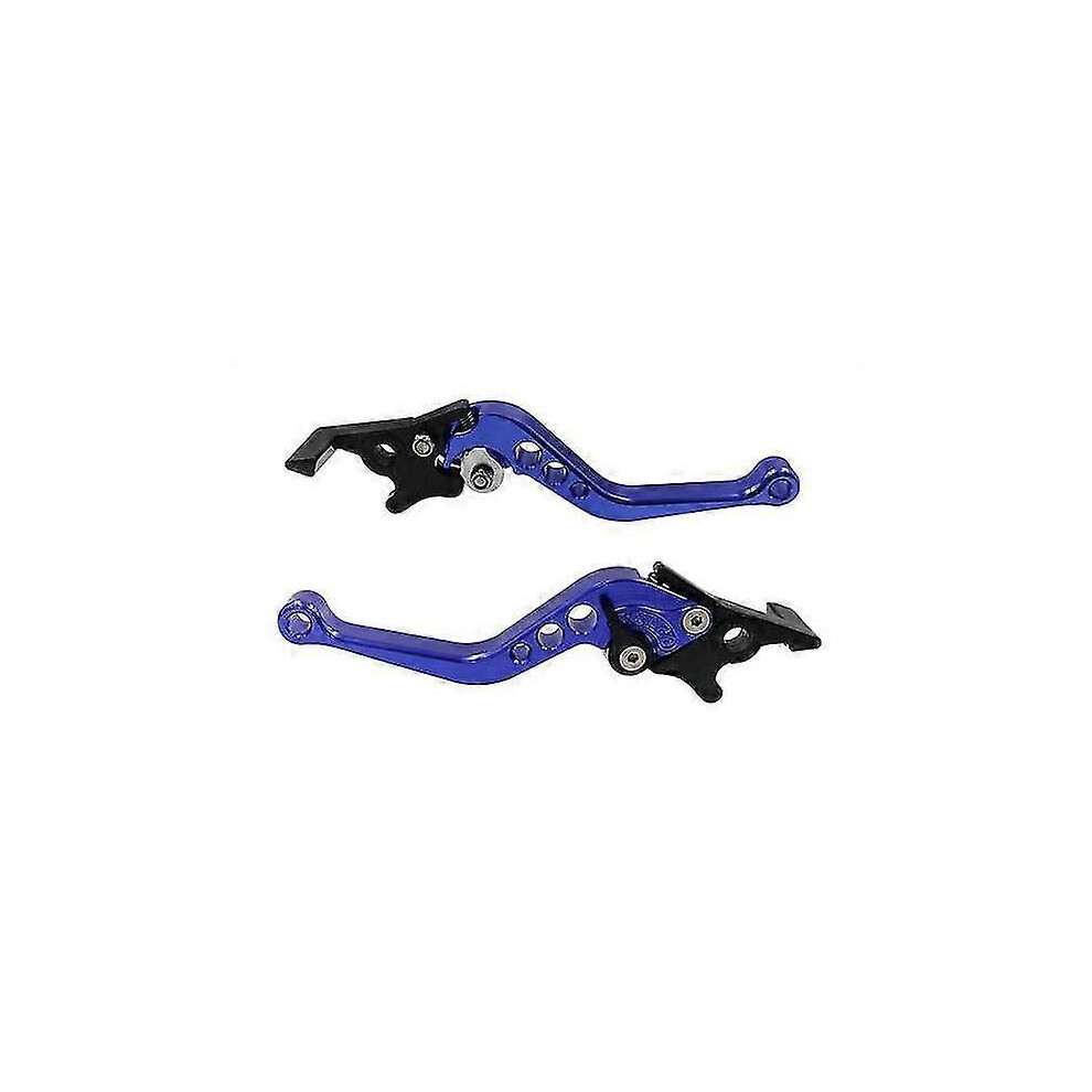 (Blue) Pair Of Aluminum Universal Motorcycle Clutch Drum Brake Lever Blue 9013291351752
