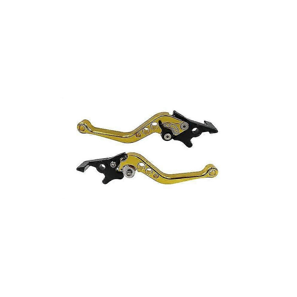 (Gold) Pair Of Aluminum Universal Motorcycle Clutch Drum Brake Lever Gold 9013291351783