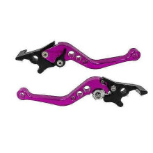 (Purple) Pair Of Aluminum Universal Motorcycle Clutch Drum Brake Lever