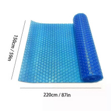 (260X160cm) Rectangular Pool Cover Retaining Solar Swimming Pool Insulation Film Blue Solar Foil Pool Heating Solar